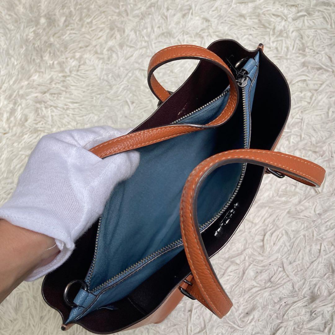 COACH モリー トート クロスボディ 2way ブラウン 茶