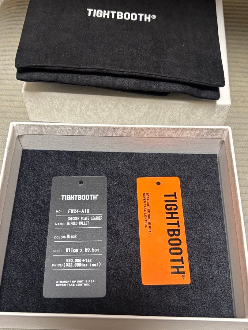 TIGHTBOOTH ブラック 二つ折り財布