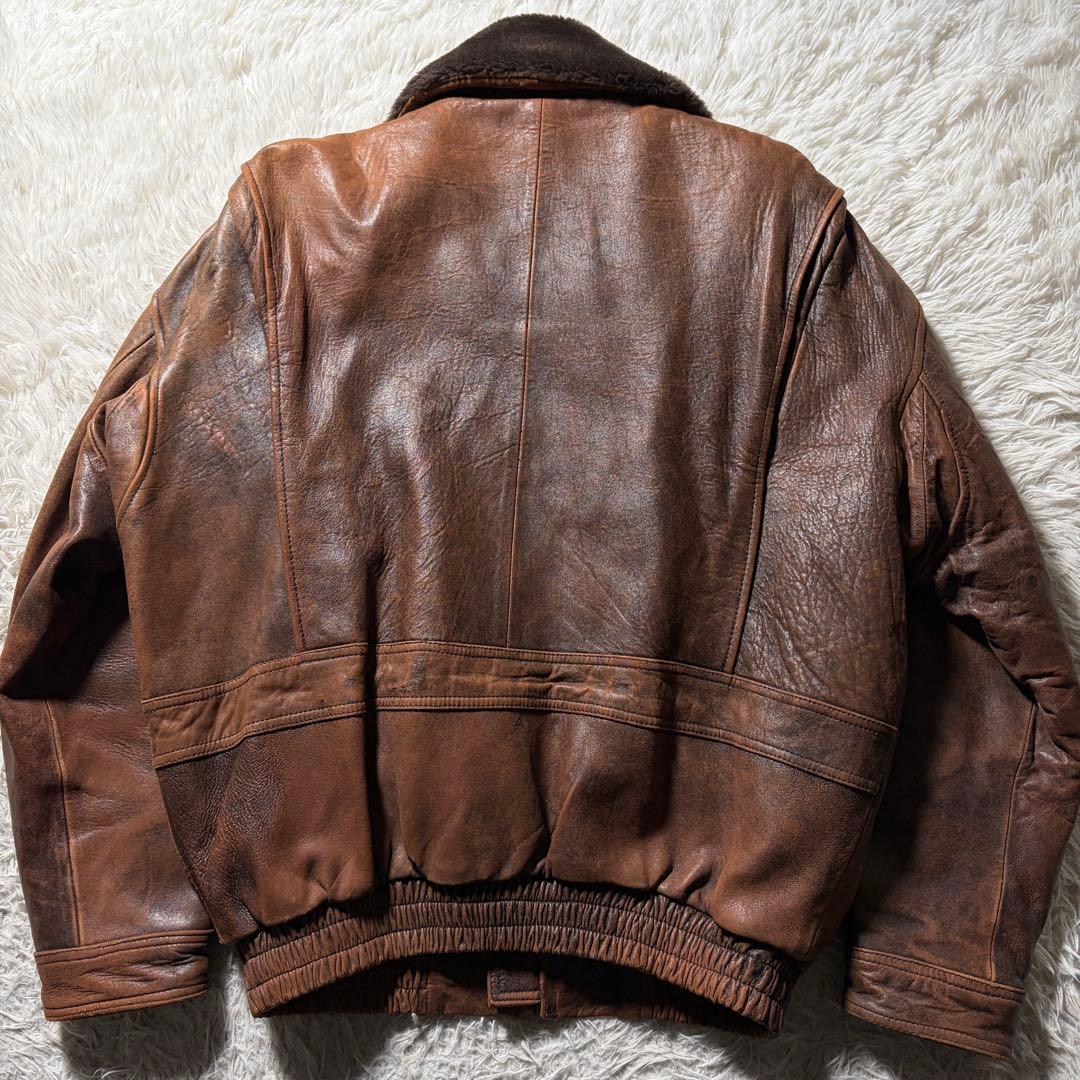 雰囲気抜群■VINTAGE フライトジャケット　 G-1 FRENCH LAMB