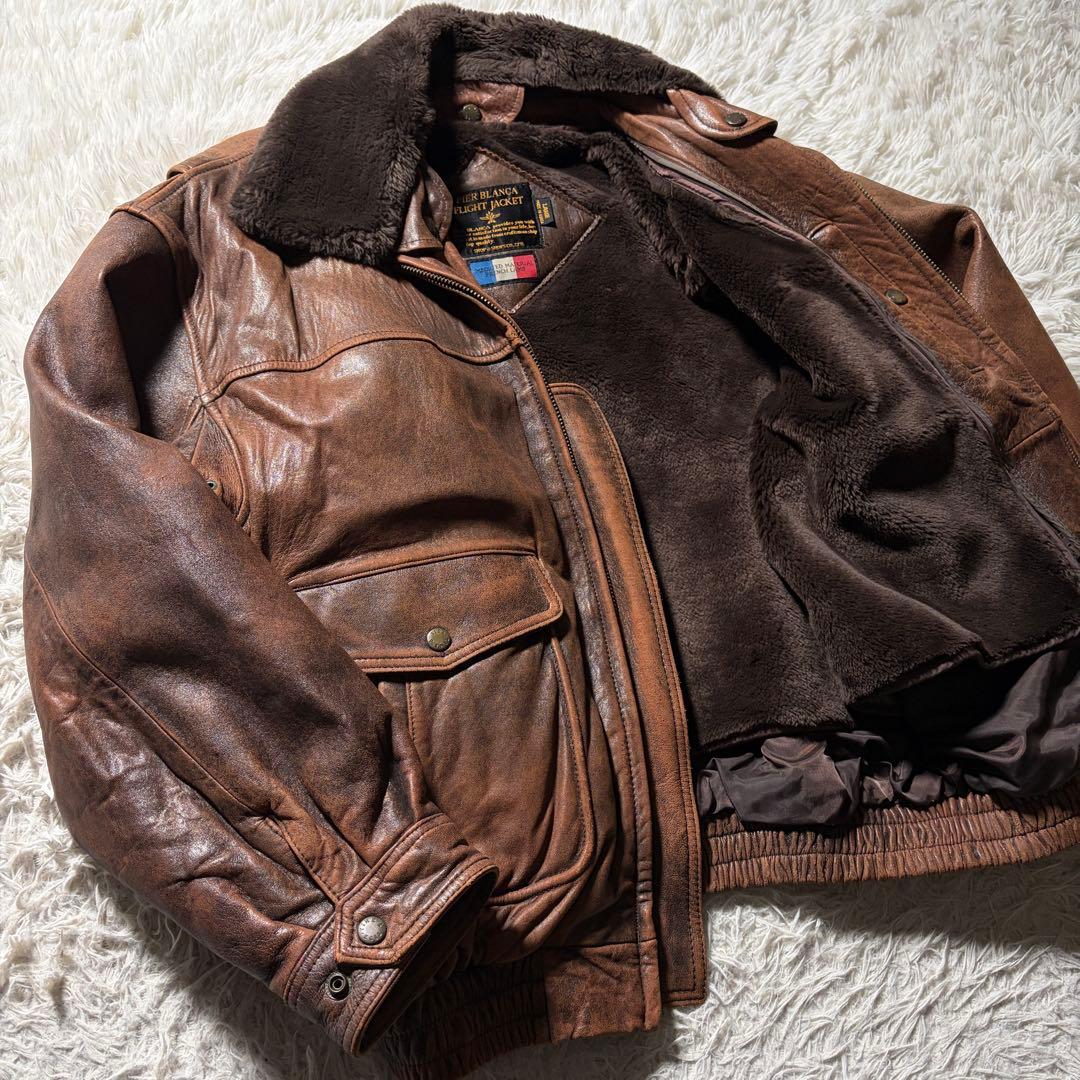 雰囲気抜群■VINTAGE フライトジャケット　 G-1 FRENCH LAMB