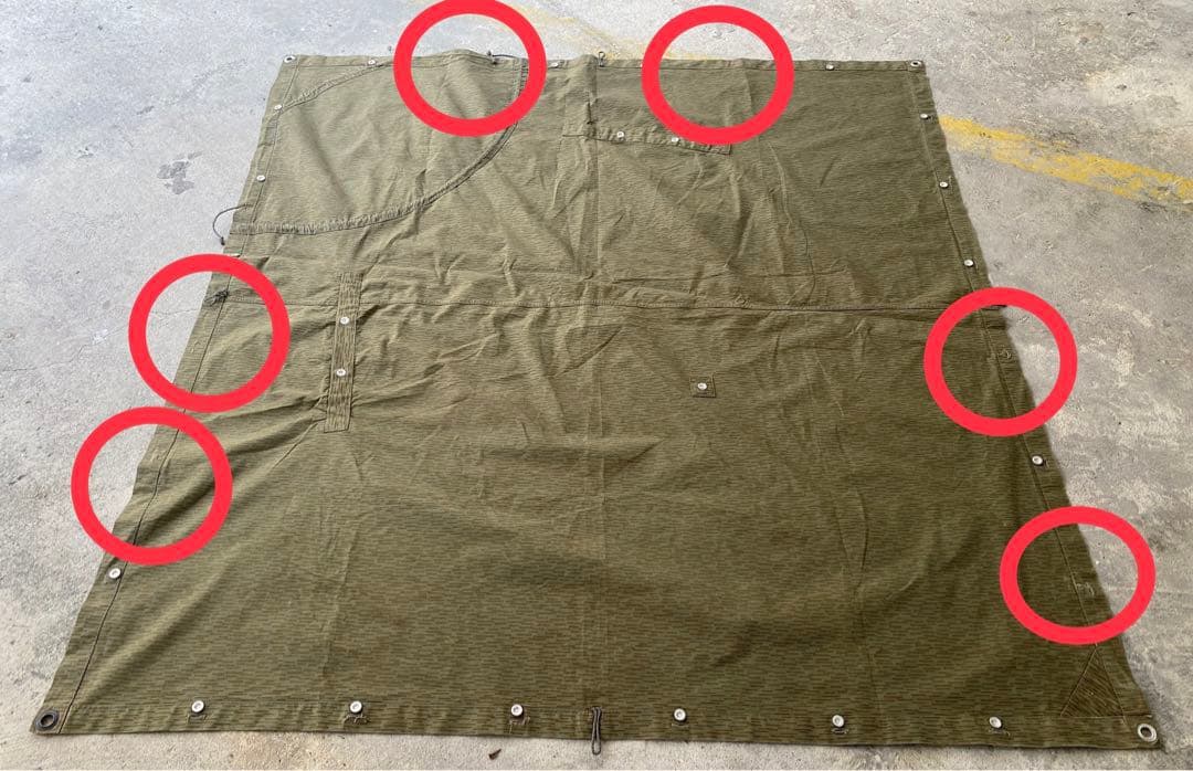 東ドイツ軍幕　ポンチョ　テントシート　1枚