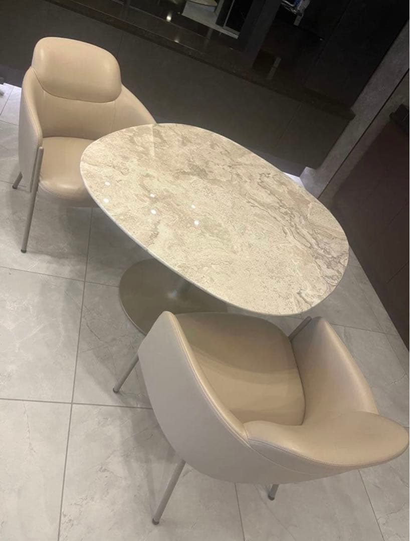 ①アルフレックス　ダイニングチェア2脚　美品