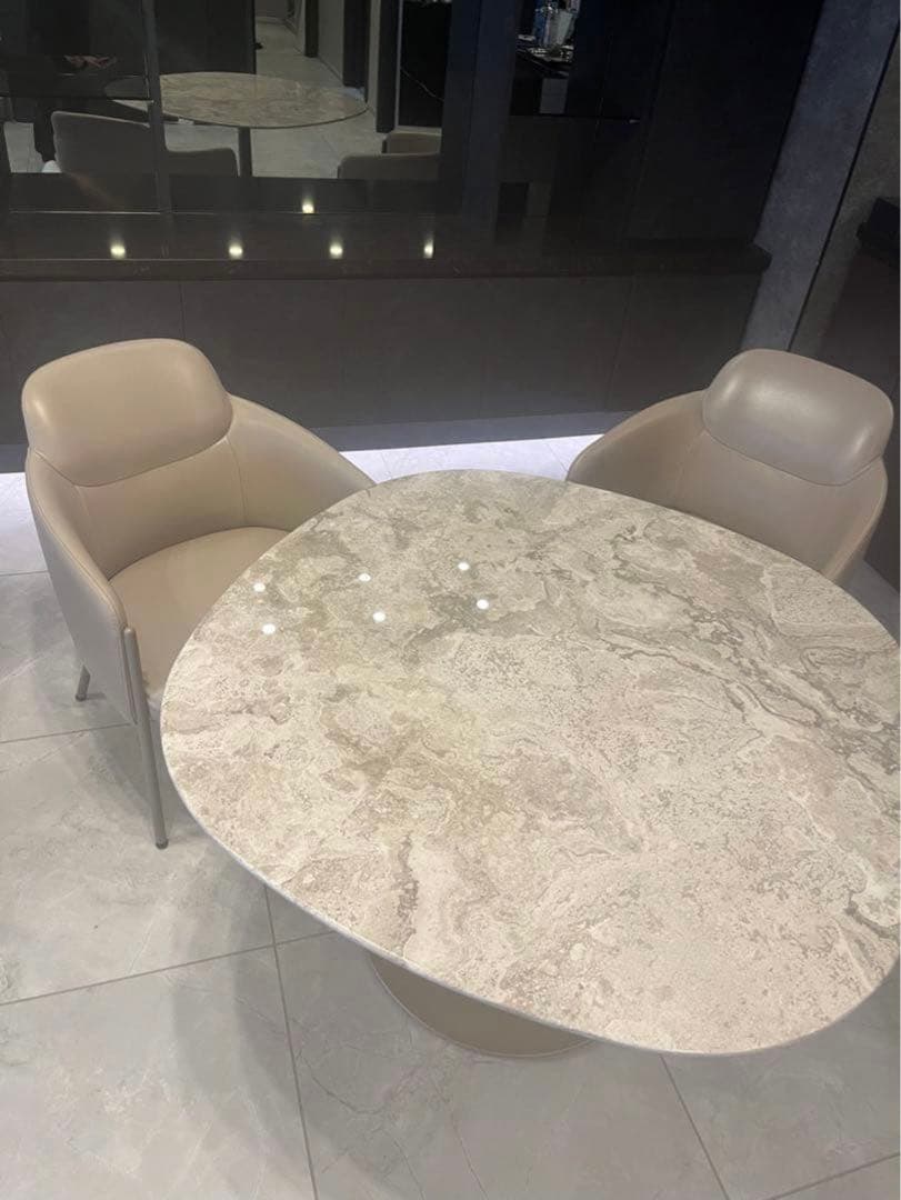 ①アルフレックス　ダイニングチェア2脚　美品