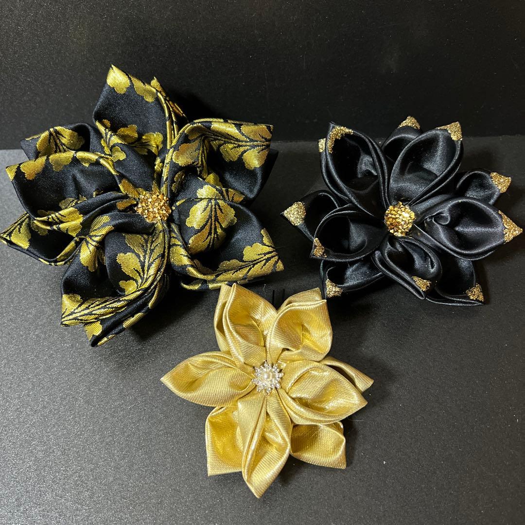 髪飾り・かんざし・成人式・結婚式・つまみ細工・豪華・ド派手・振袖・花魁・キラキラ