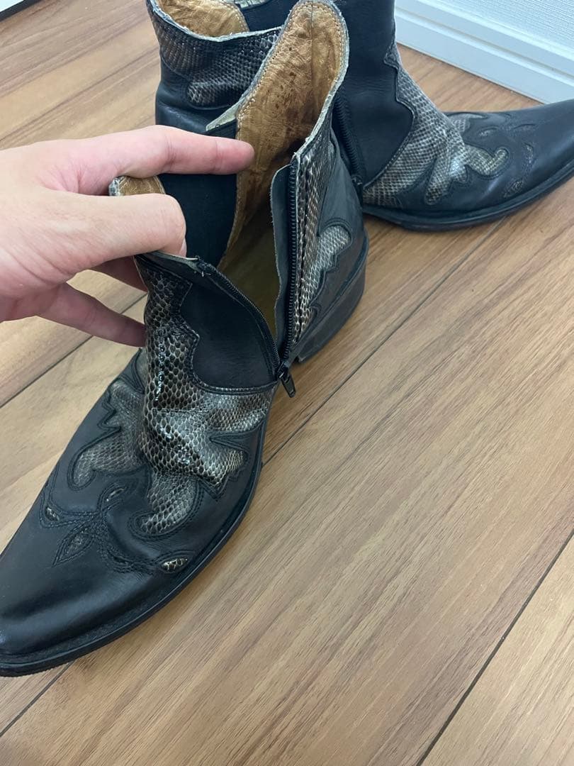 【年末値下中】【激レア】RED COVER 蛇革 ブーツ　サイズ41