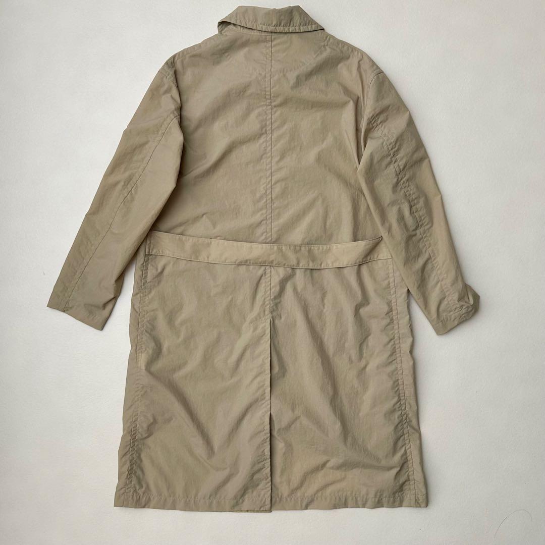 ダントン　ナイロンワークコート　ベージュ　ステンカラー
