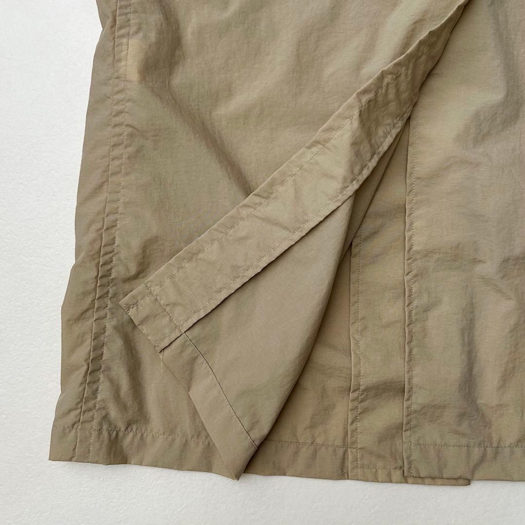 ダントン　ナイロンワークコート　ベージュ　ステンカラー