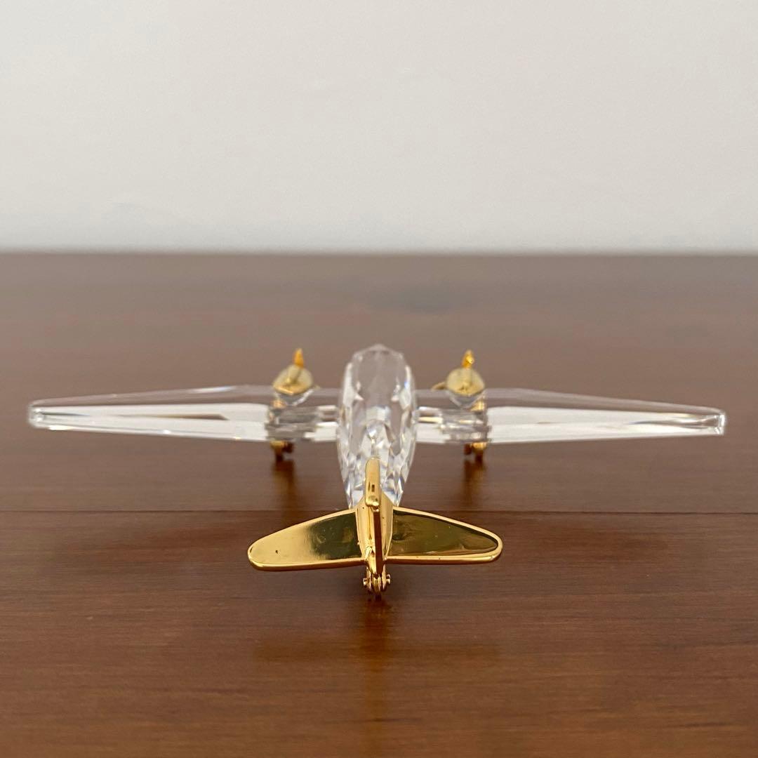 SWAROVSKI スワロフスキー クリスタル 飛行機 置物