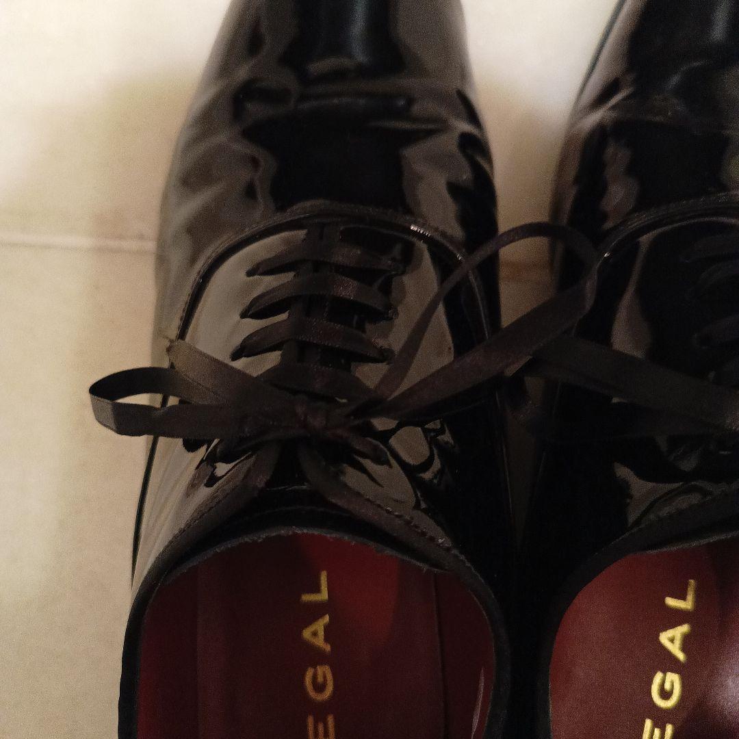 REGAL エナメル ブラック ドレスシューズ メンズ 24.5センチ