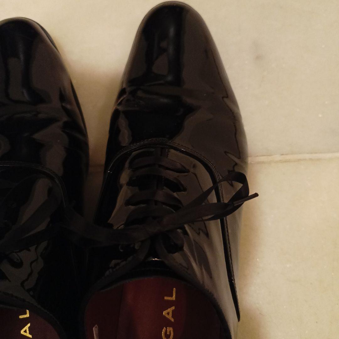 REGAL エナメル ブラック ドレスシューズ メンズ 24.5センチ