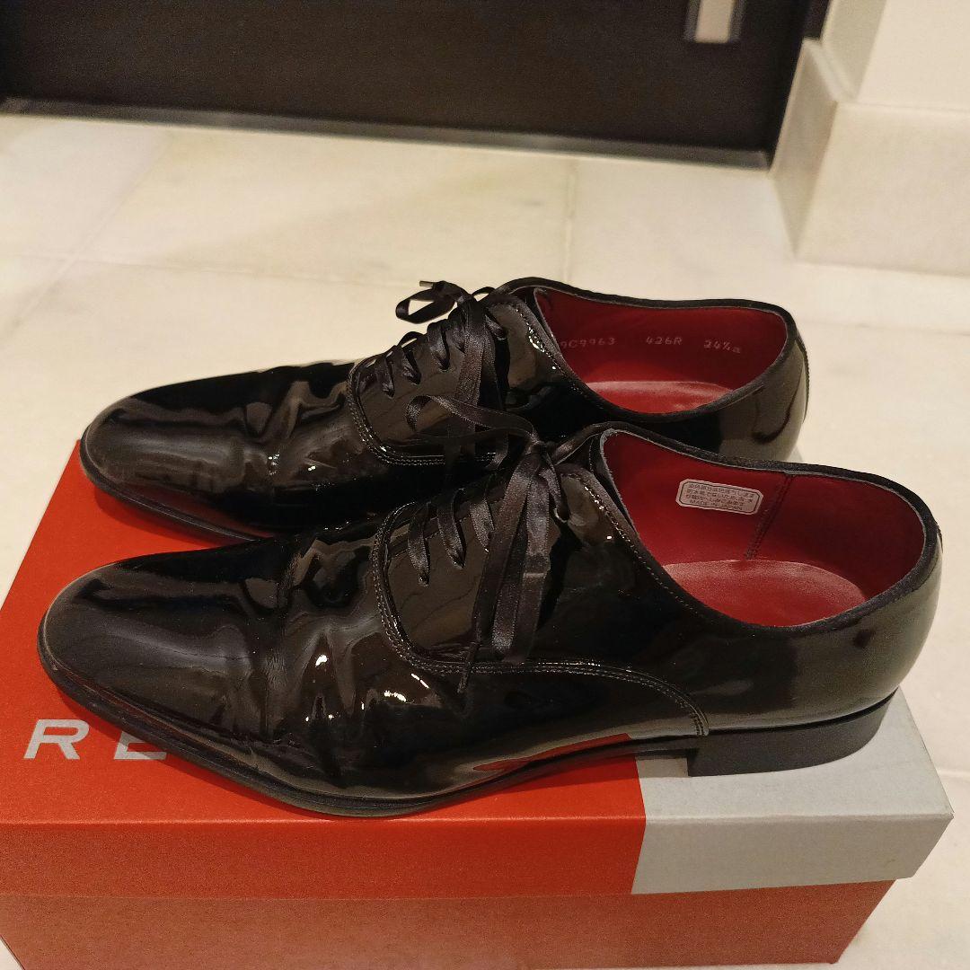 REGAL エナメル ブラック ドレスシューズ メンズ 24.5センチ