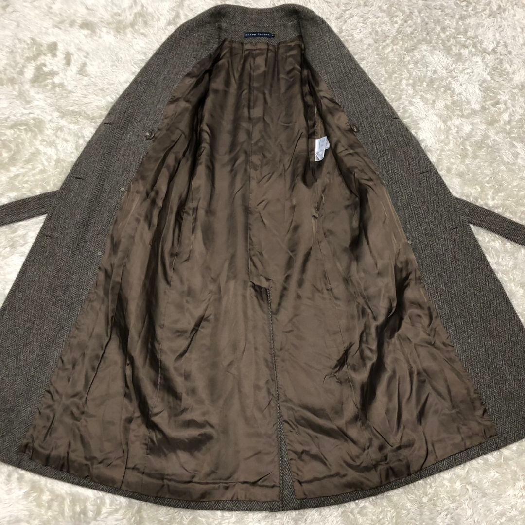 Ralph Lauren アルパカ ツイード ダブルチェスターコート ベルト M