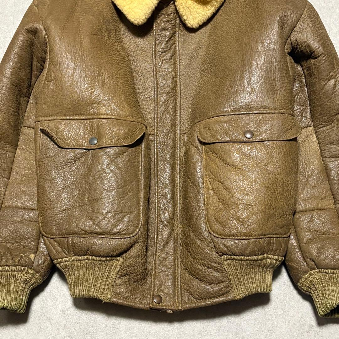 【archive】フライトジャケット　B-6 リアルムートン　USA　 レア　L