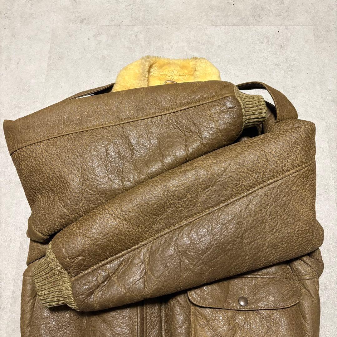 【archive】フライトジャケット　B-6 リアルムートン　USA　 レア　L