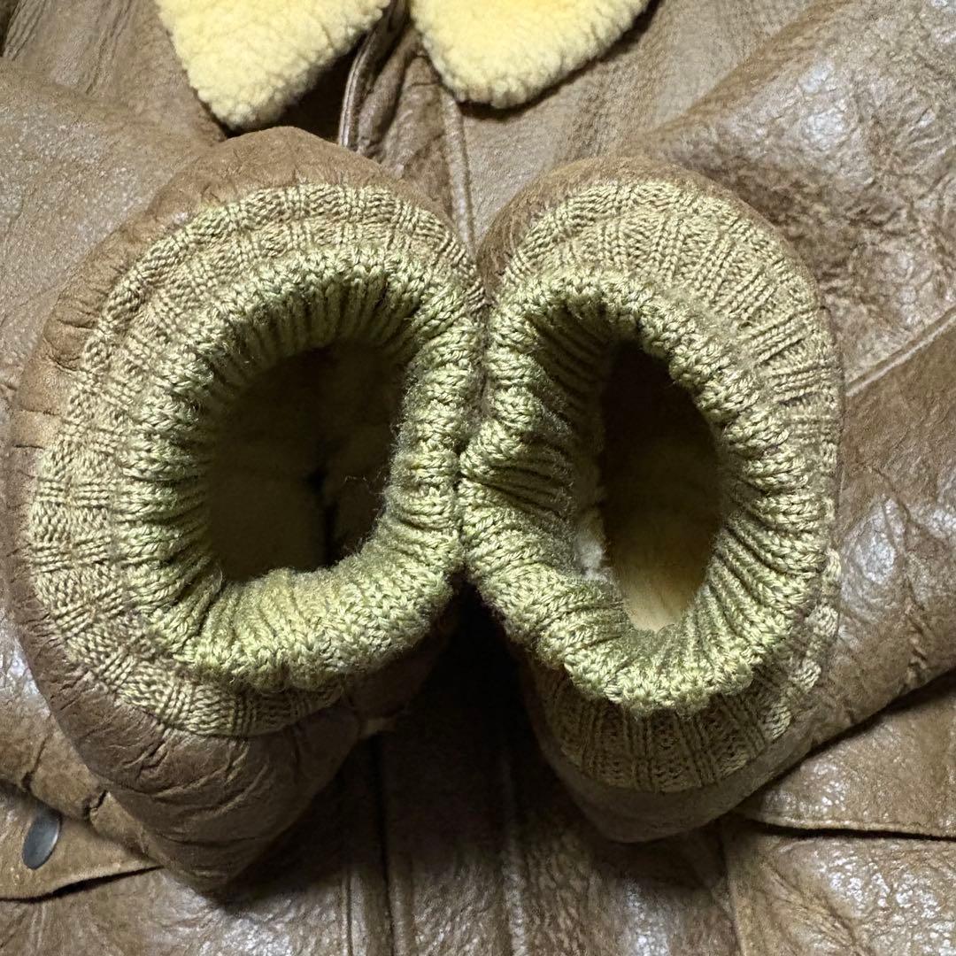 【archive】フライトジャケット　B-6 リアルムートン　USA　 レア　L