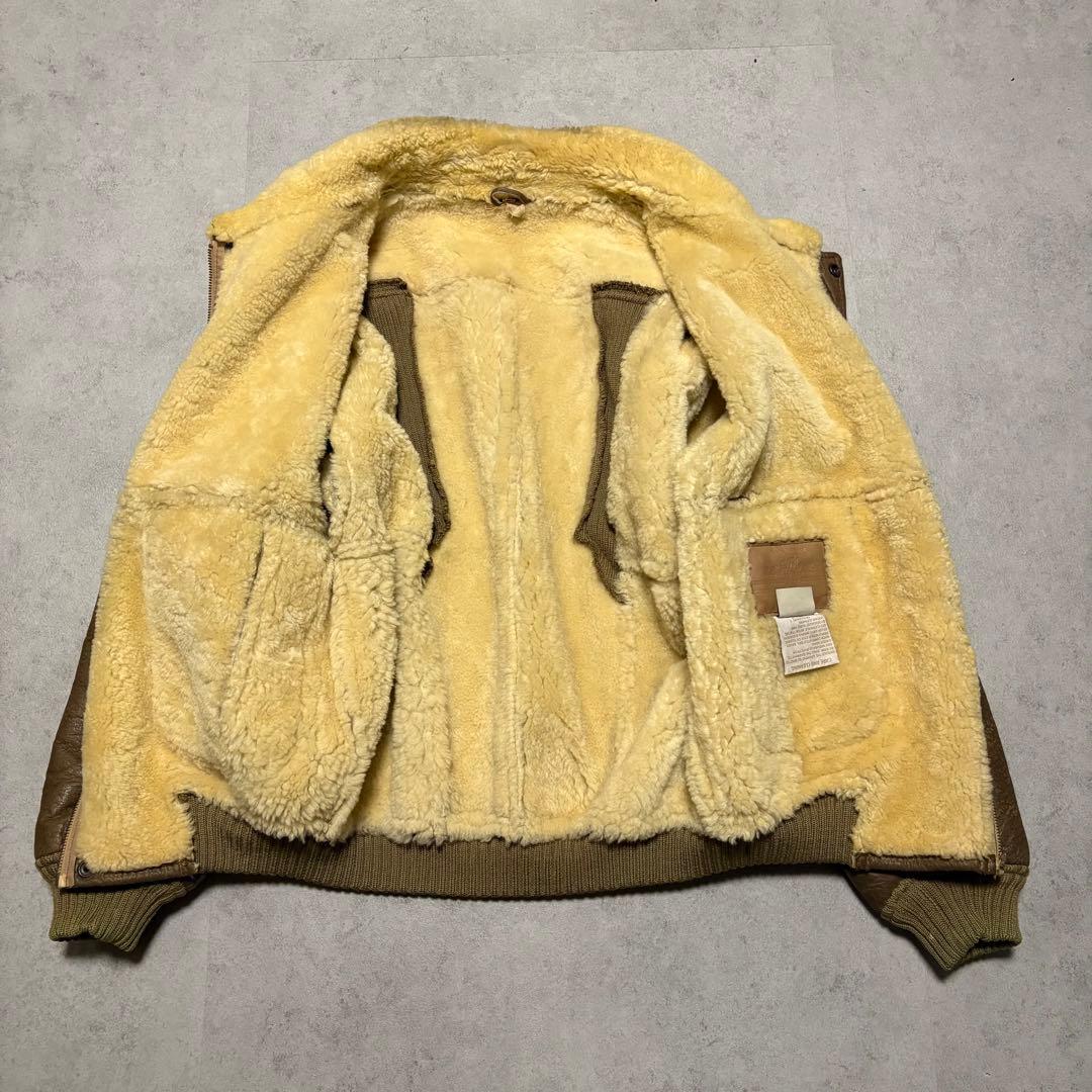 【archive】フライトジャケット　B-6 リアルムートン　USA　 レア　L
