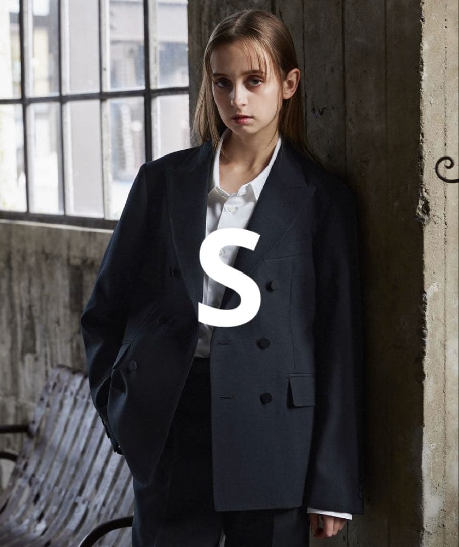 CLEL core. 　尾州ウール　セットアップ　ブラック　Sサイズ