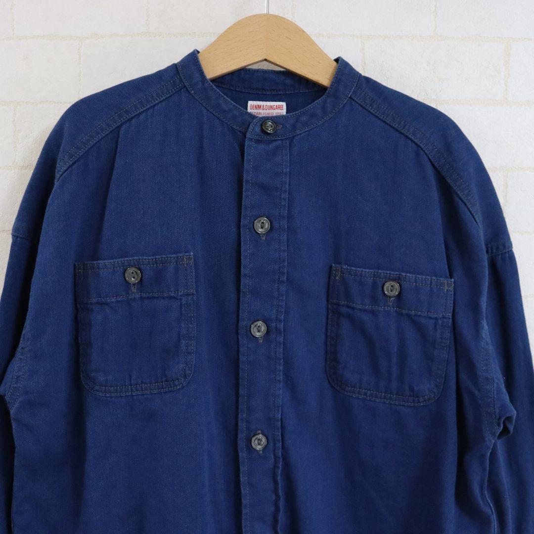 新品未使用‼️DENIM DUNGAREE スラブヤーン刺繍シャツ120ネイビー