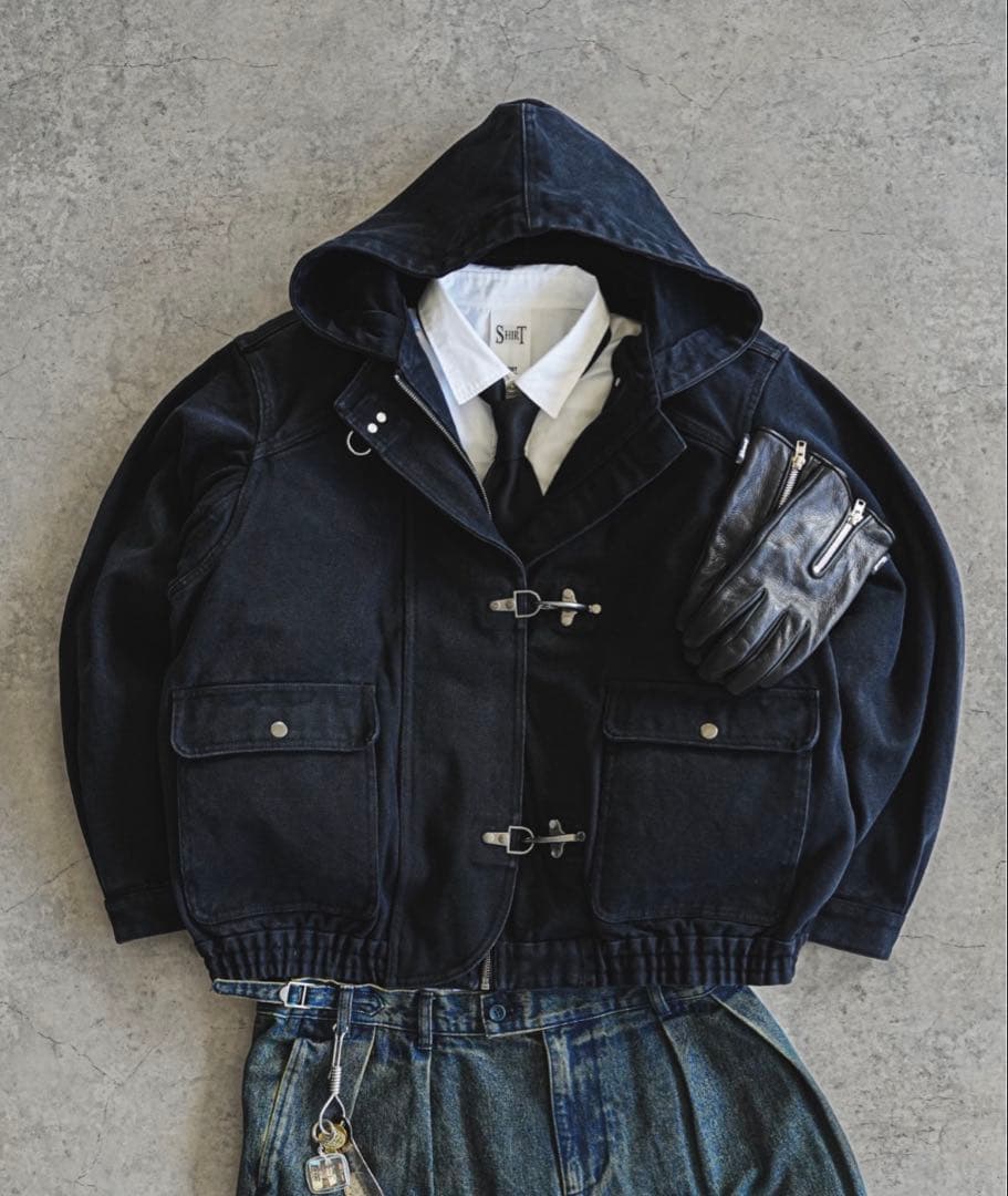 bleme ファイヤーマンジャケット ブラック　M