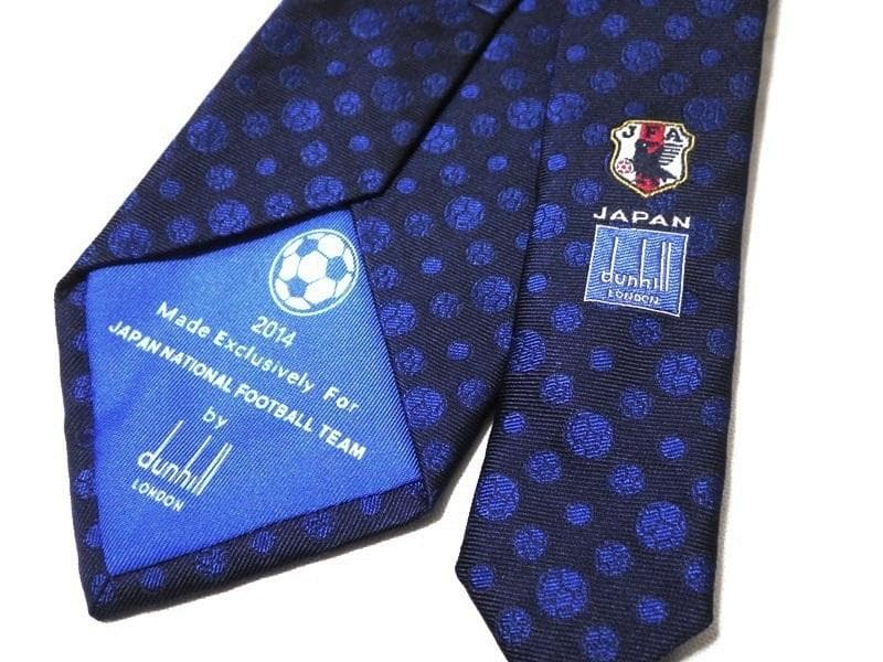 未使用 dunhill ダンヒル 2014年 JFA サッカー日本代表 ネクタイ