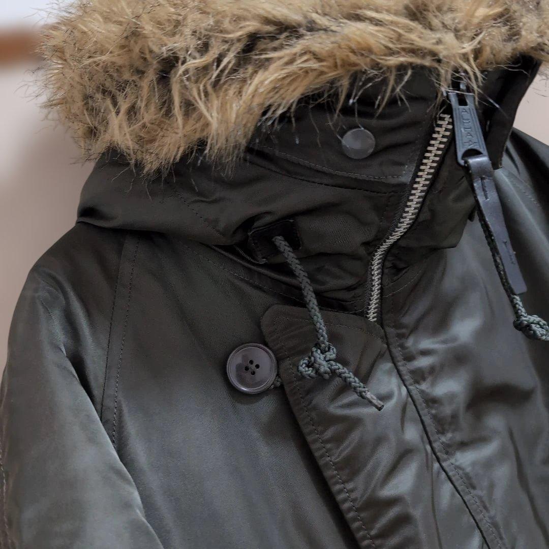 極美品　ALPHA INDUSTRIES N-3B 　Мサイズ　カーキ