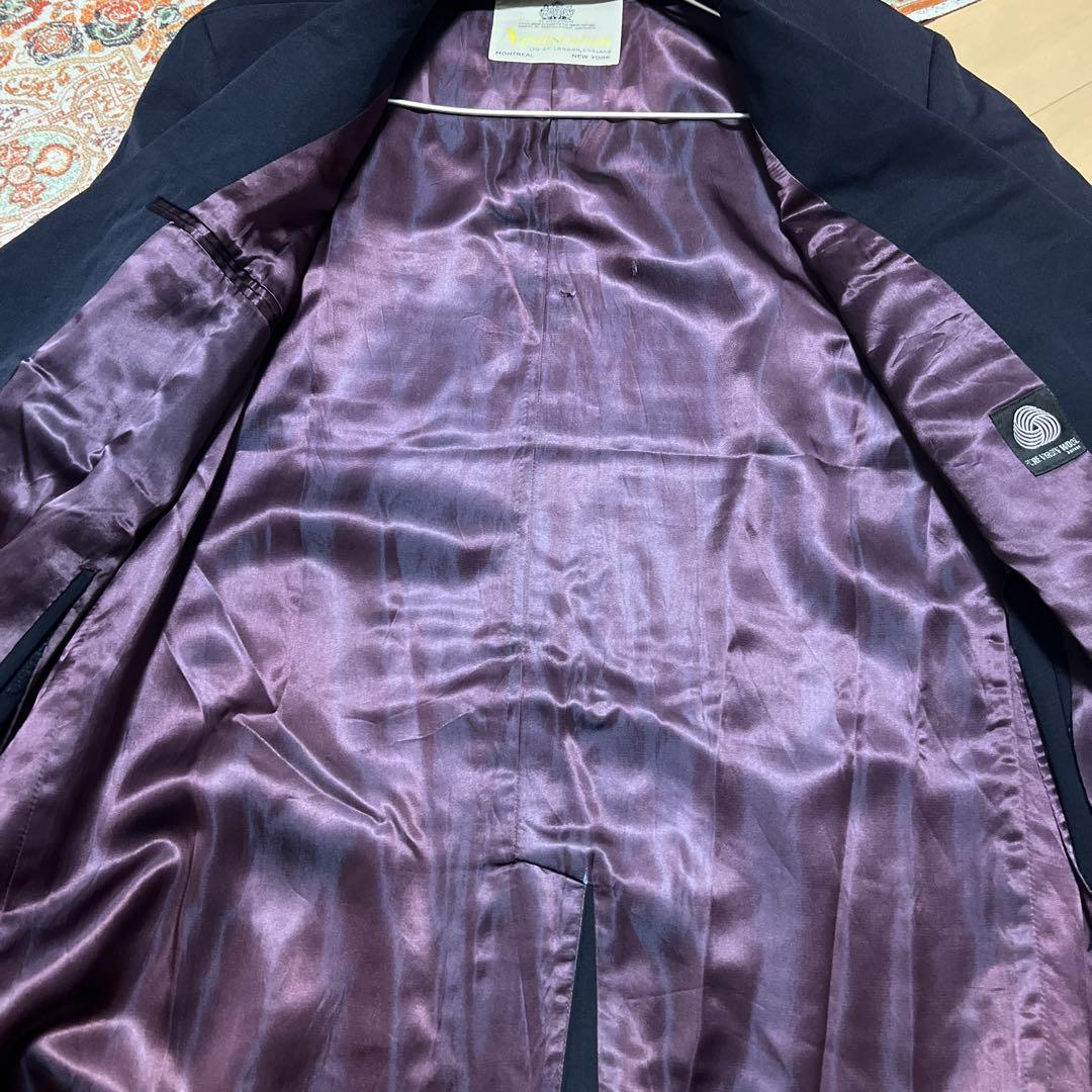 Aquascutum ネイビー チェスターコート