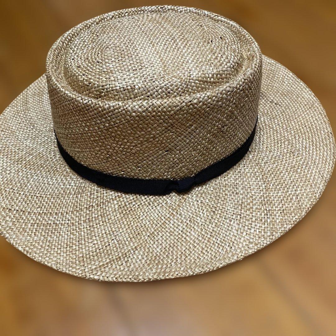 田中帽子店　カンカン帽　ハンナ　バオ草　ポークパイ型　軽量