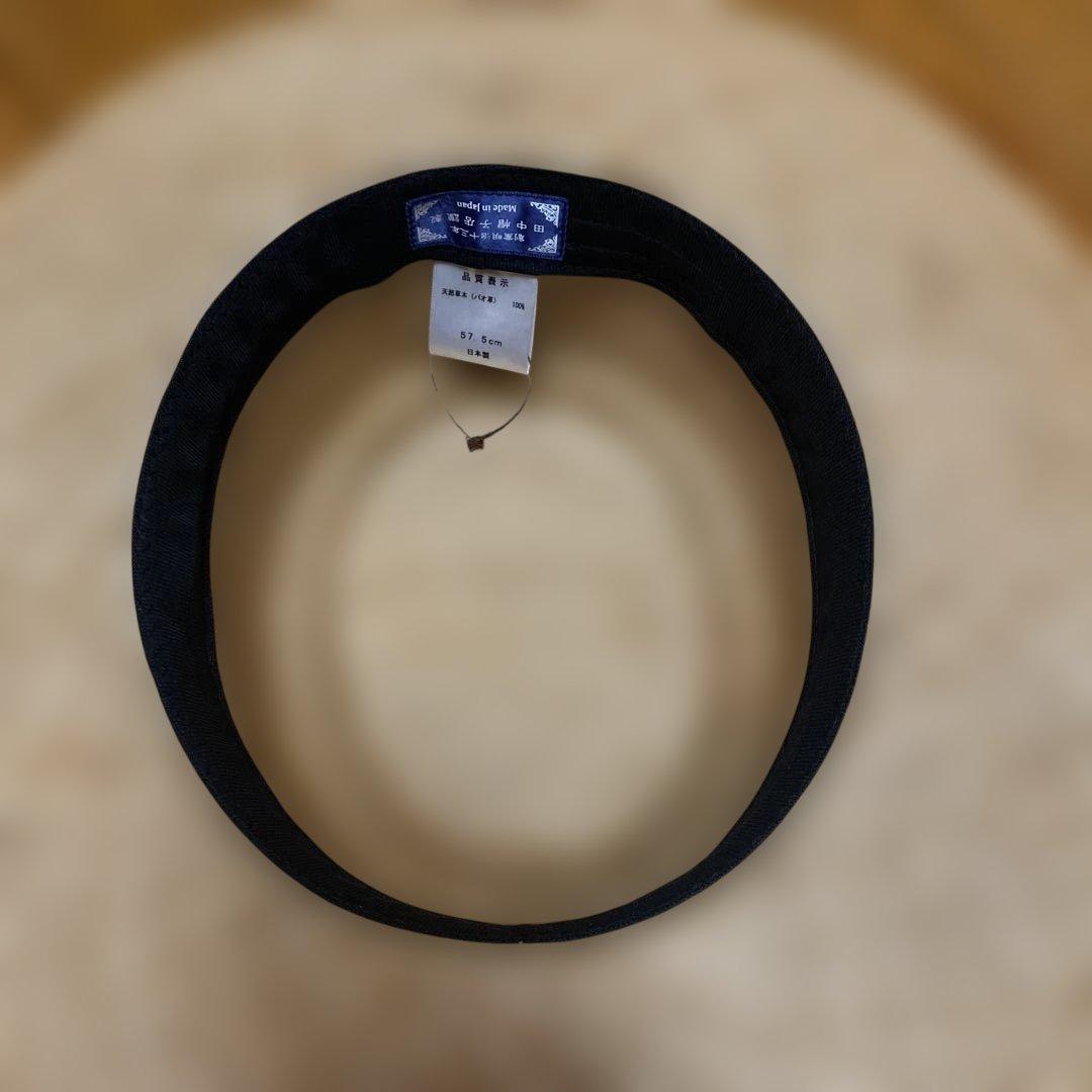 田中帽子店　カンカン帽　ハンナ　バオ草　ポークパイ型　軽量