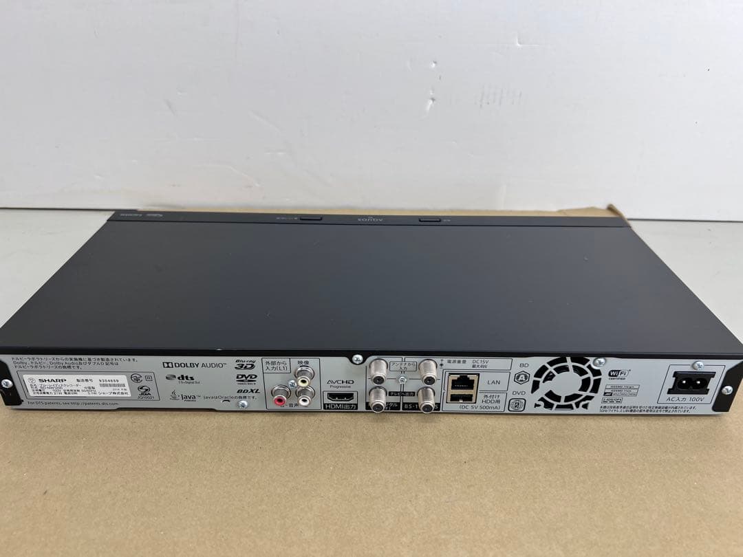 1TB シャープ　AQUOS ブルーレイBD-NW1200
