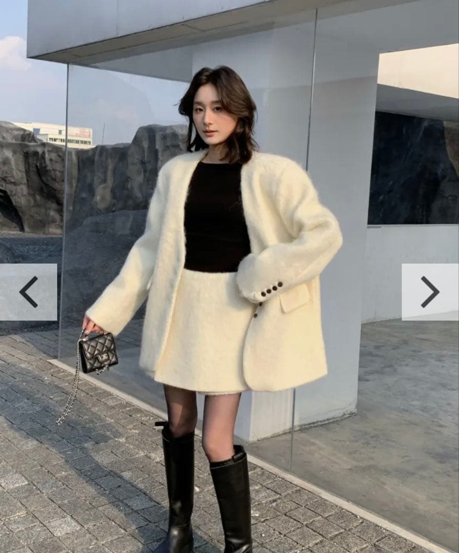 KKチョコミントバースデーバッシュSHAGGY NO COLLAR