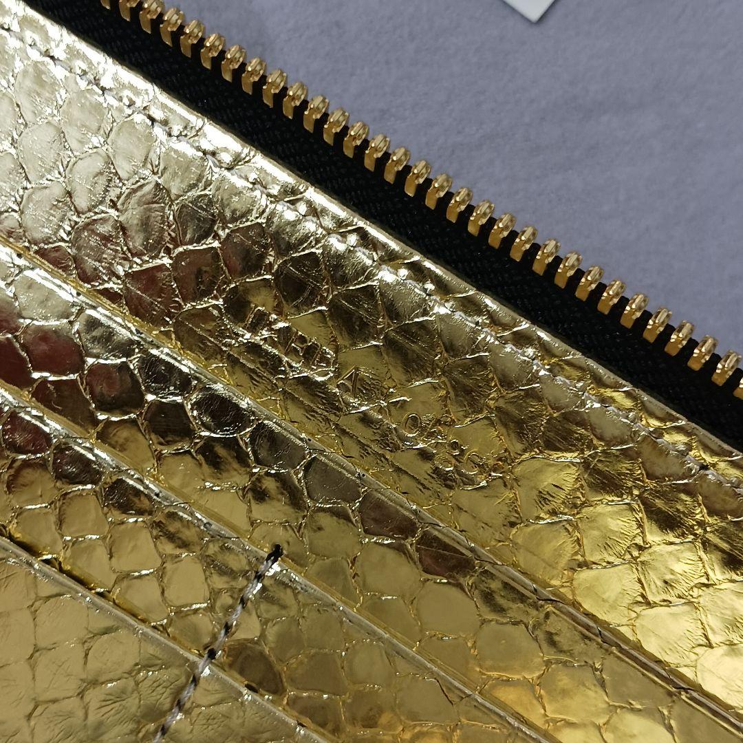 【池田工芸】オールゴールドパイソン ミリオンウォレット 100万円専用長財布