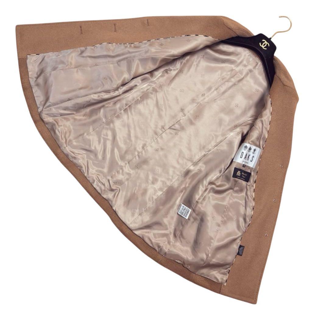 DAKS イタリア製生地　ラクダ毛100% キャメルヘアー　ジャケットコート