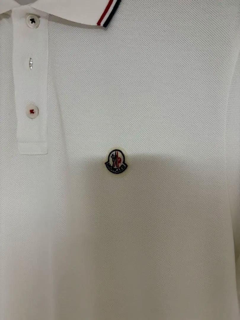 (超美品)MONCLER ホワイト ポロシャツ