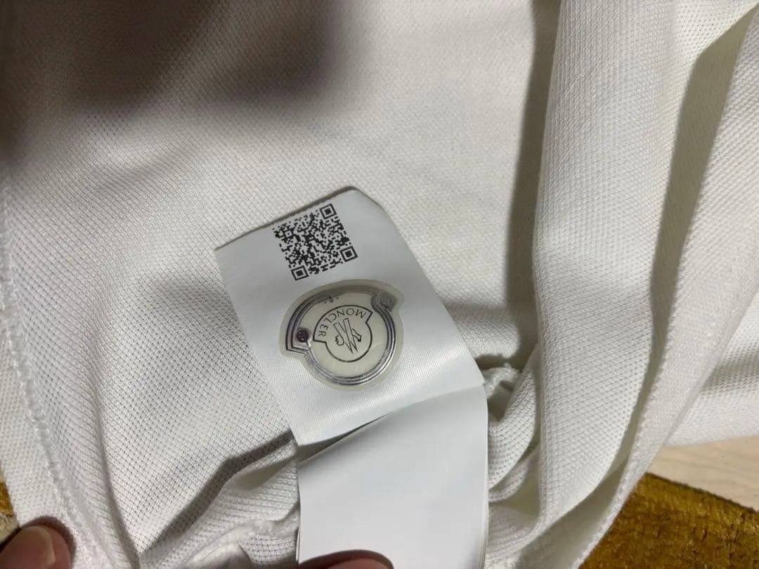 (超美品)MONCLER ホワイト ポロシャツ