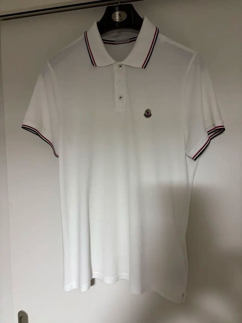 (超美品)MONCLER ホワイト ポロシャツ