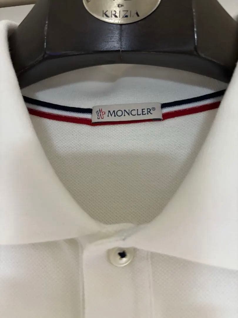 (超美品)MONCLER ホワイト ポロシャツ