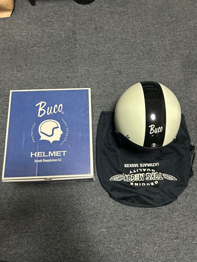 M*A様 Buco ジェットヘルメット アイボリー/ブラック