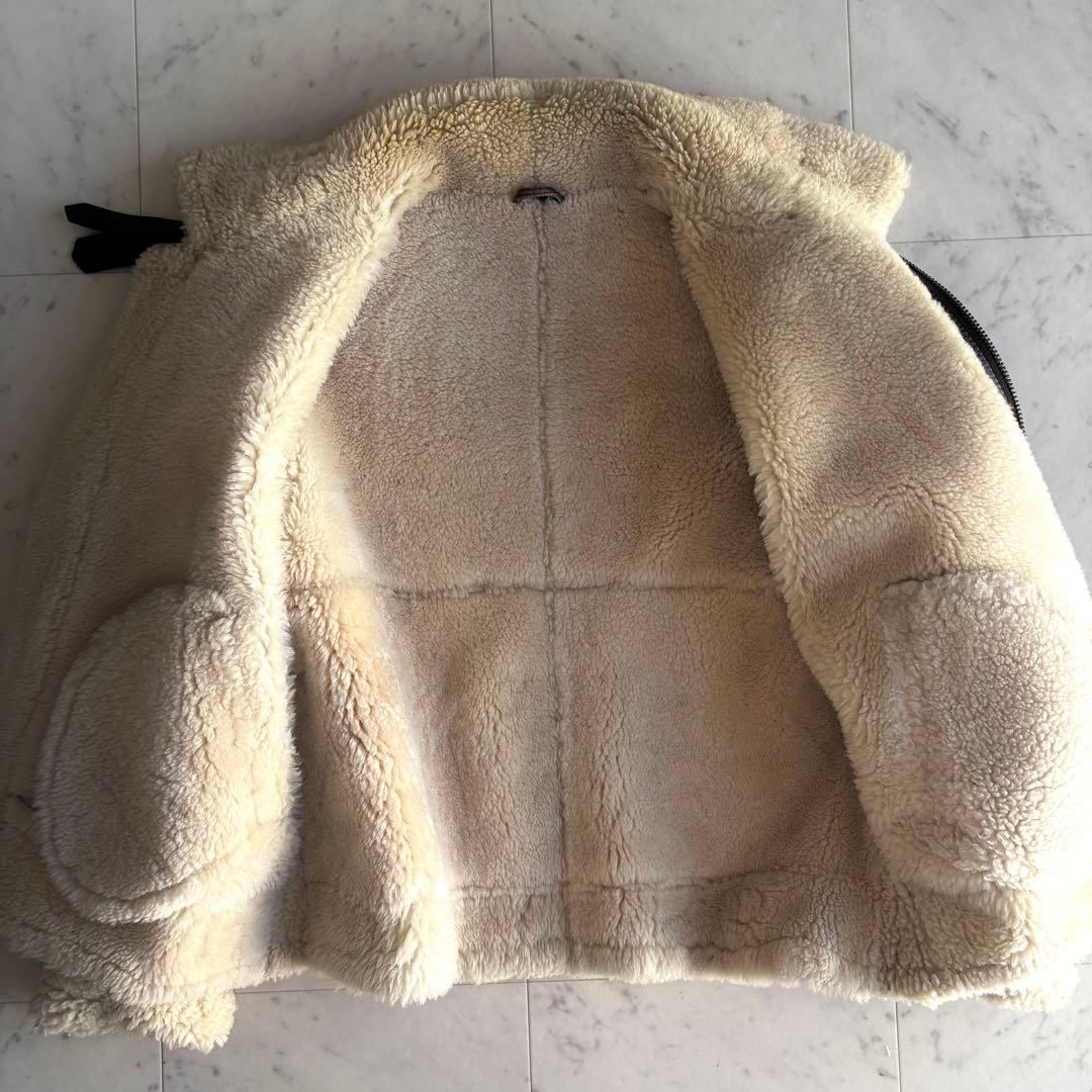 B-3フライトジャケット ヴィンテージ リアルムートン 羊革 ブラウン