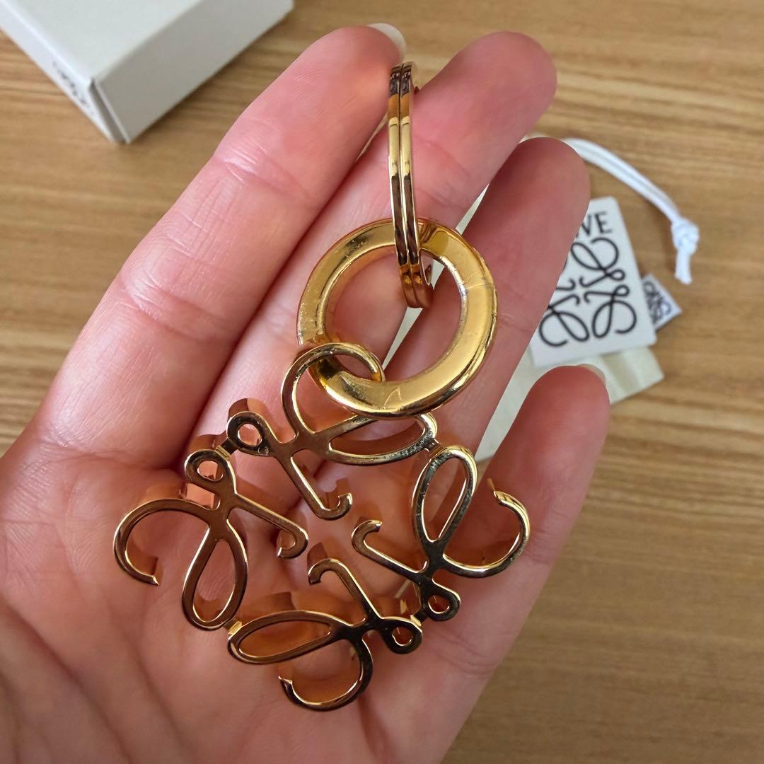 【LOEWE】箱・巾着付　ロエベ　アナグラムキーリング