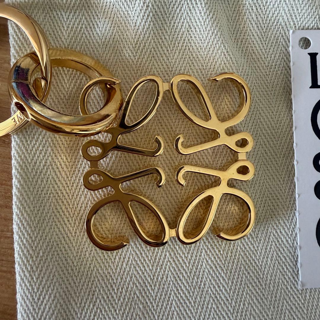 【LOEWE】箱・巾着付　ロエベ　アナグラムキーリング