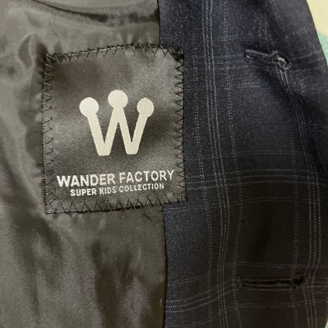 【極美品】ワンダーファクトリー 男の子　フォーマルスーツ　150 ネイビー