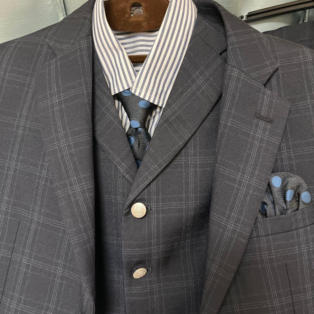 【極美品】ワンダーファクトリー 男の子　フォーマルスーツ　150 ネイビー