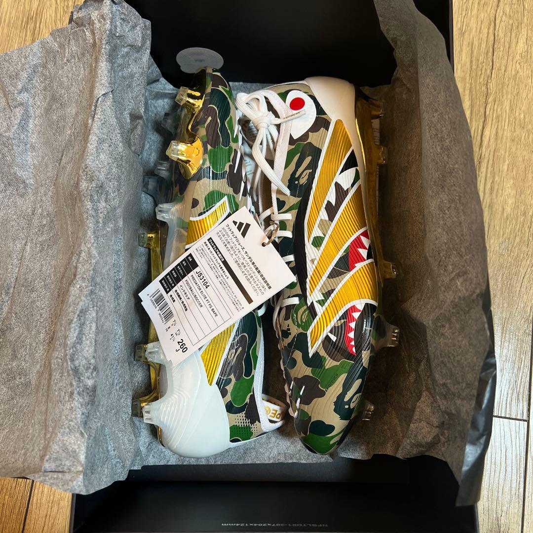 アディダス BAPE × ADIDAS プレデター エリート コラボ 26.0