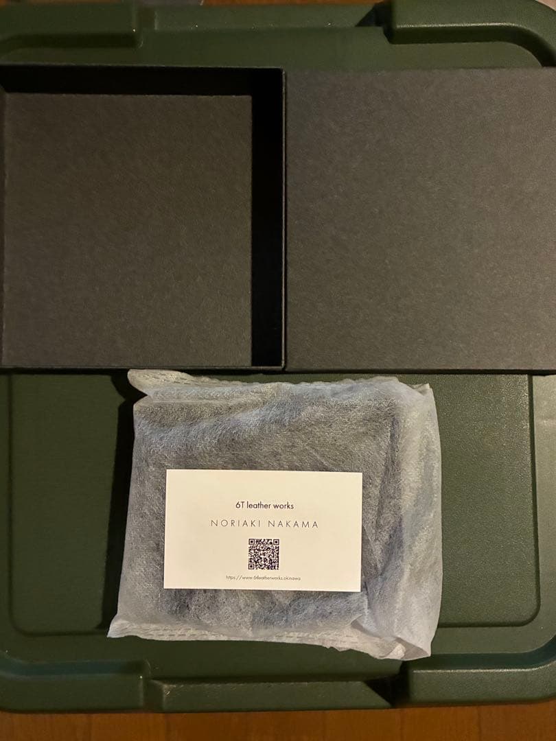 箱無し価格　6T leather works 二つ折り財布