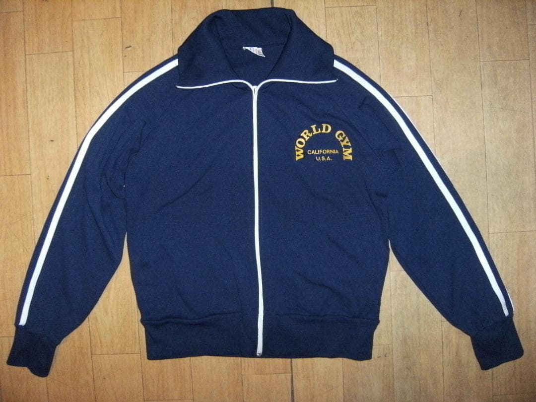 70年代★ゴールドジム,ボディビル,プロレス,格闘技★ワールドジム ジャージ上