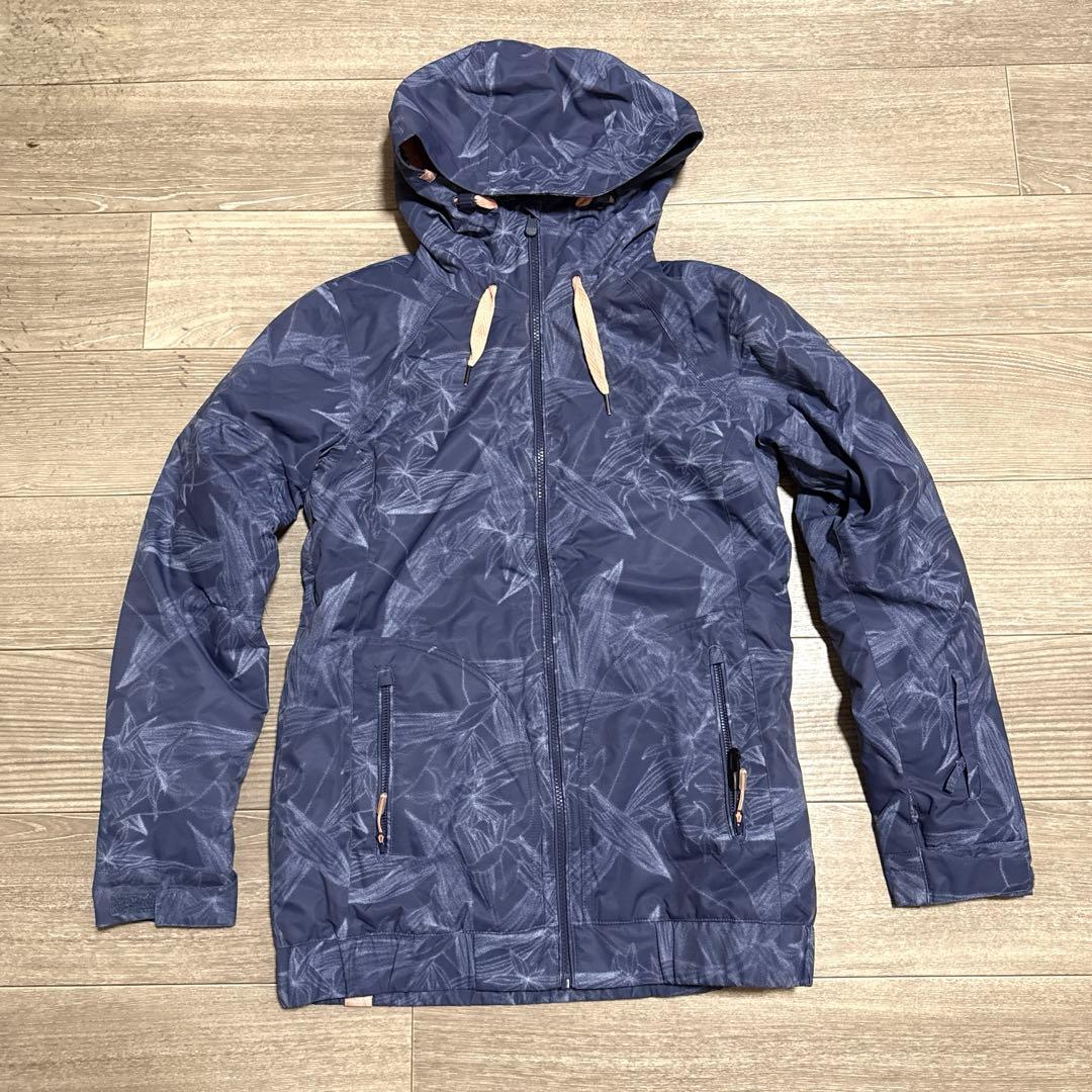 美品 ROXY ロキシー スノーボード スキー ウェアセット ネイビー ホワイト