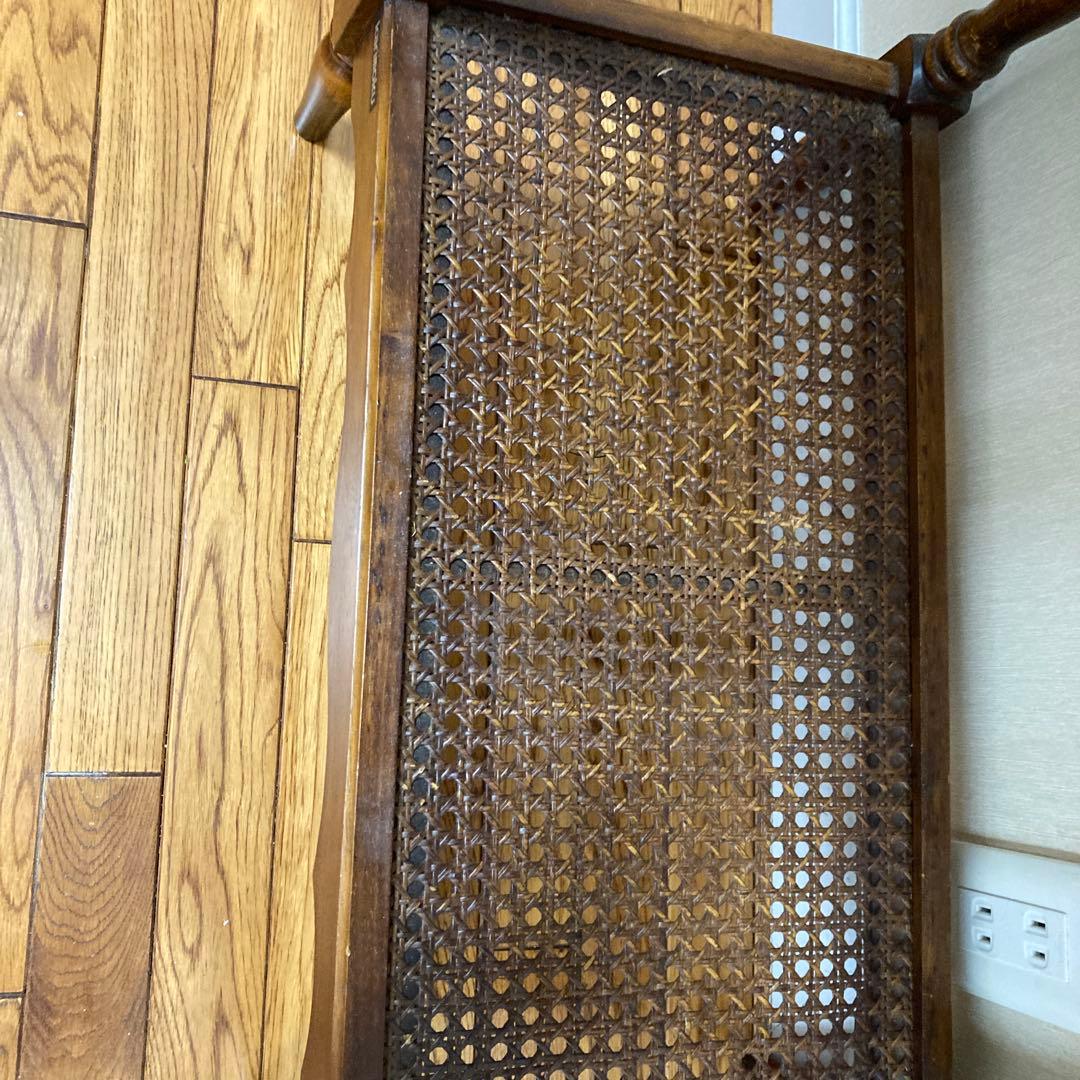 カリモク家具 オールドカリモク コロニアル 棚付 サイドテーブル 花台 木製