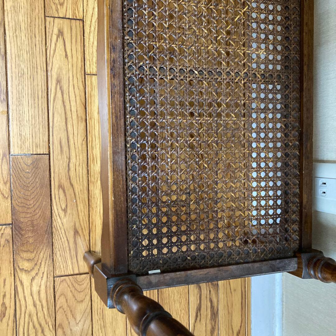 カリモク家具 オールドカリモク コロニアル 棚付 サイドテーブル 花台 木製