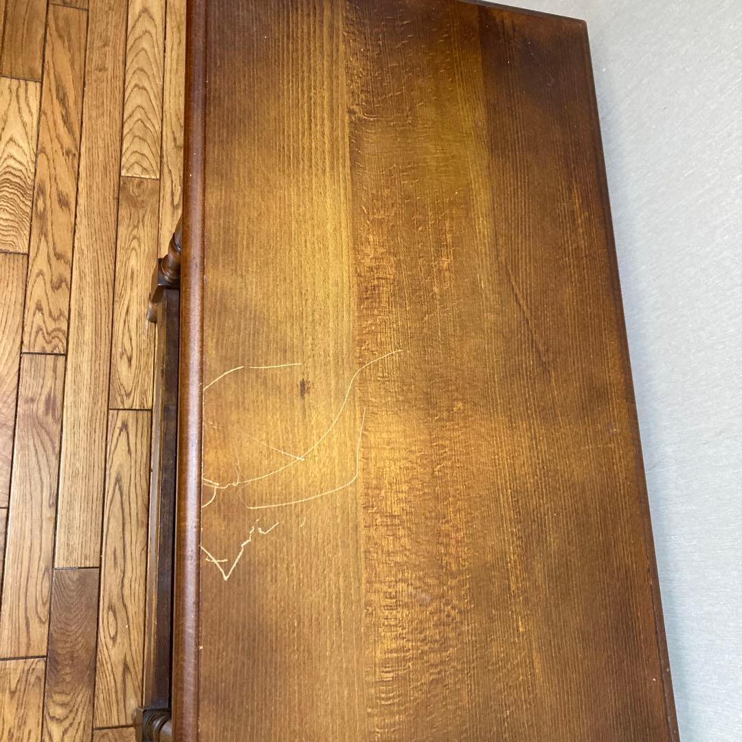 カリモク家具 オールドカリモク コロニアル 棚付 サイドテーブル 花台 木製