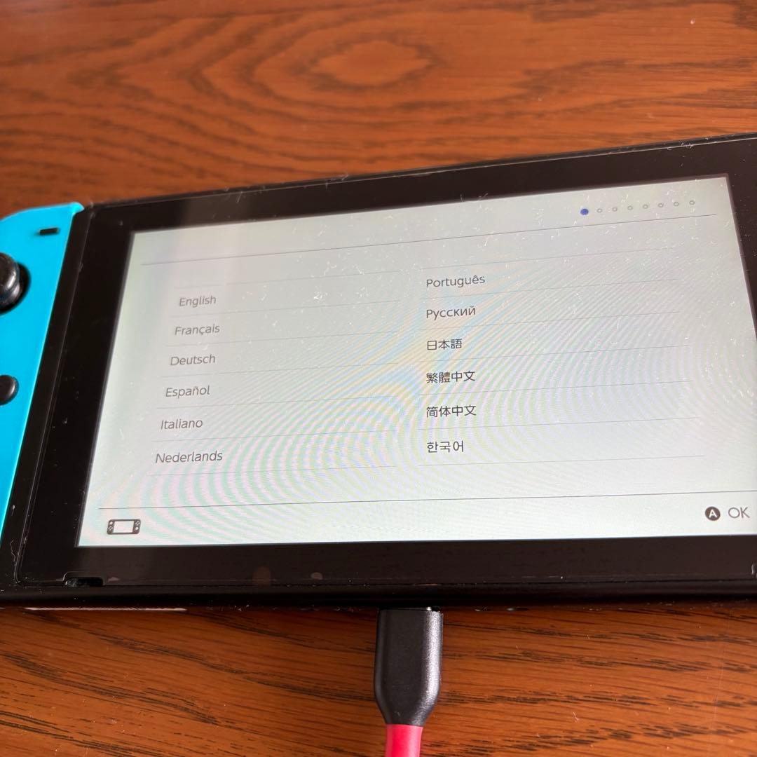 j*o様 Nintendo Switch Joy-Con (L) ネオンブルー/